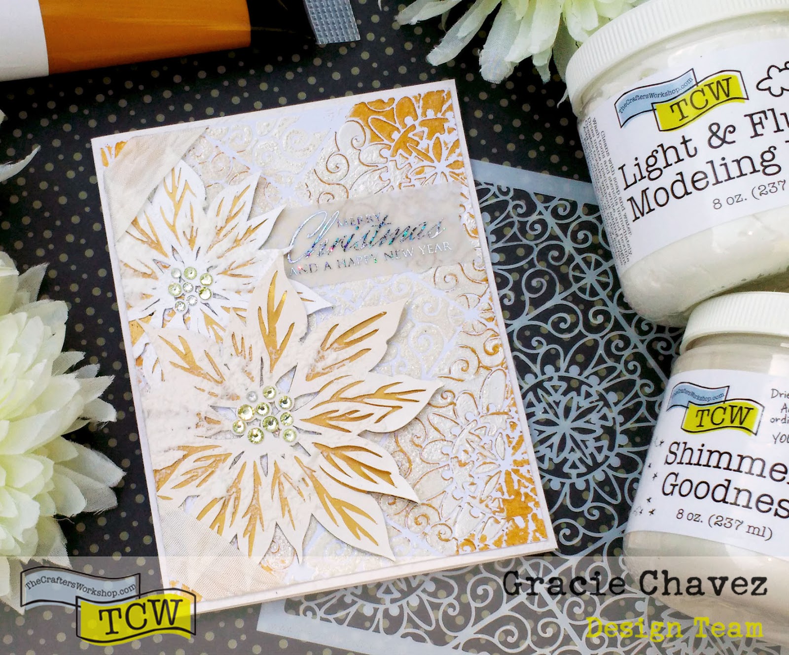 Adding Snow Texture to your Christmas Cards with Modeling Paste –  Graciellie Design